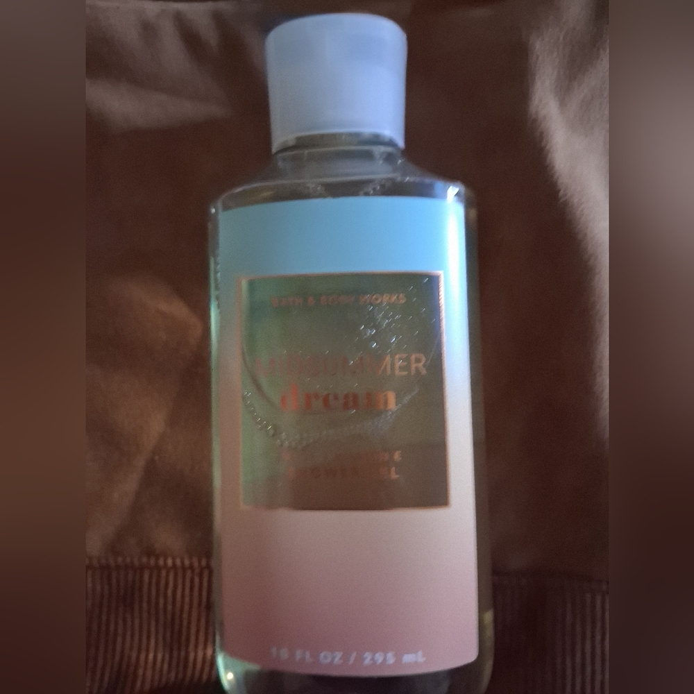 Bath & Body Works "Midsummer Dream" Fragrance Body Oil - Pink/White